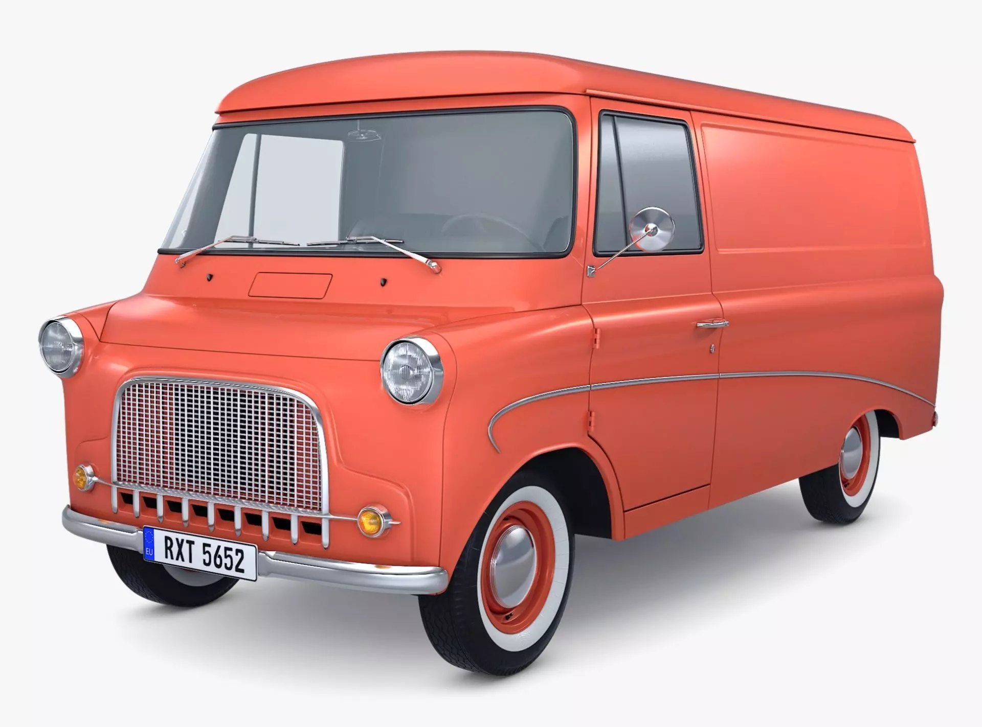 Old Cargo Van Generic M 1 3D model
