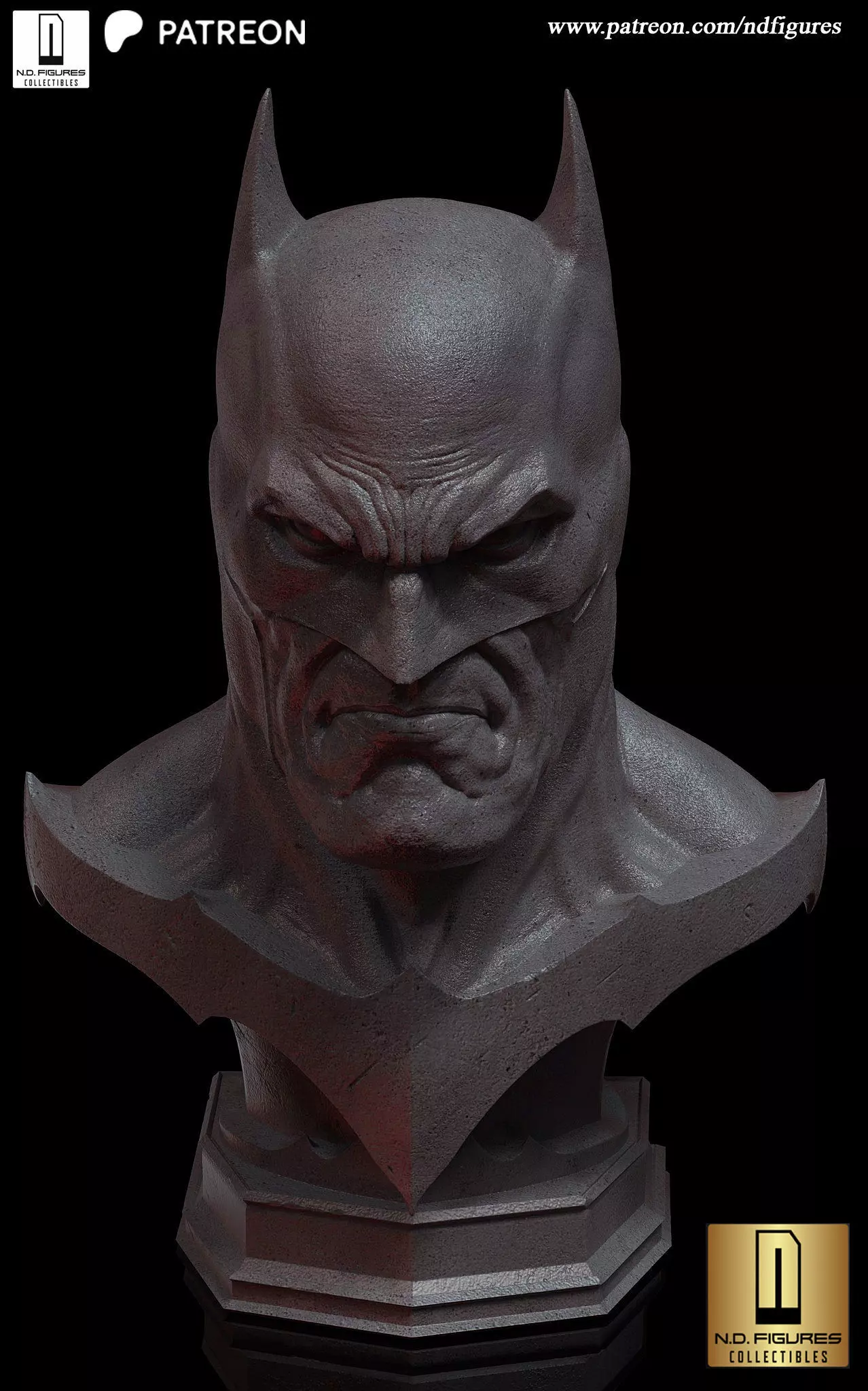 Batman Bust 3D print model_0