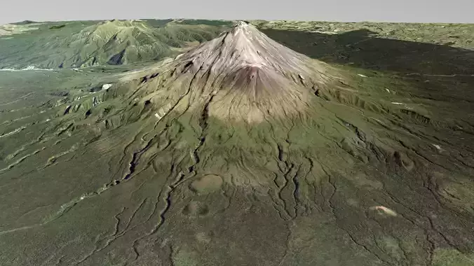 Mountain landscape Volcano Taranaki New Zealand