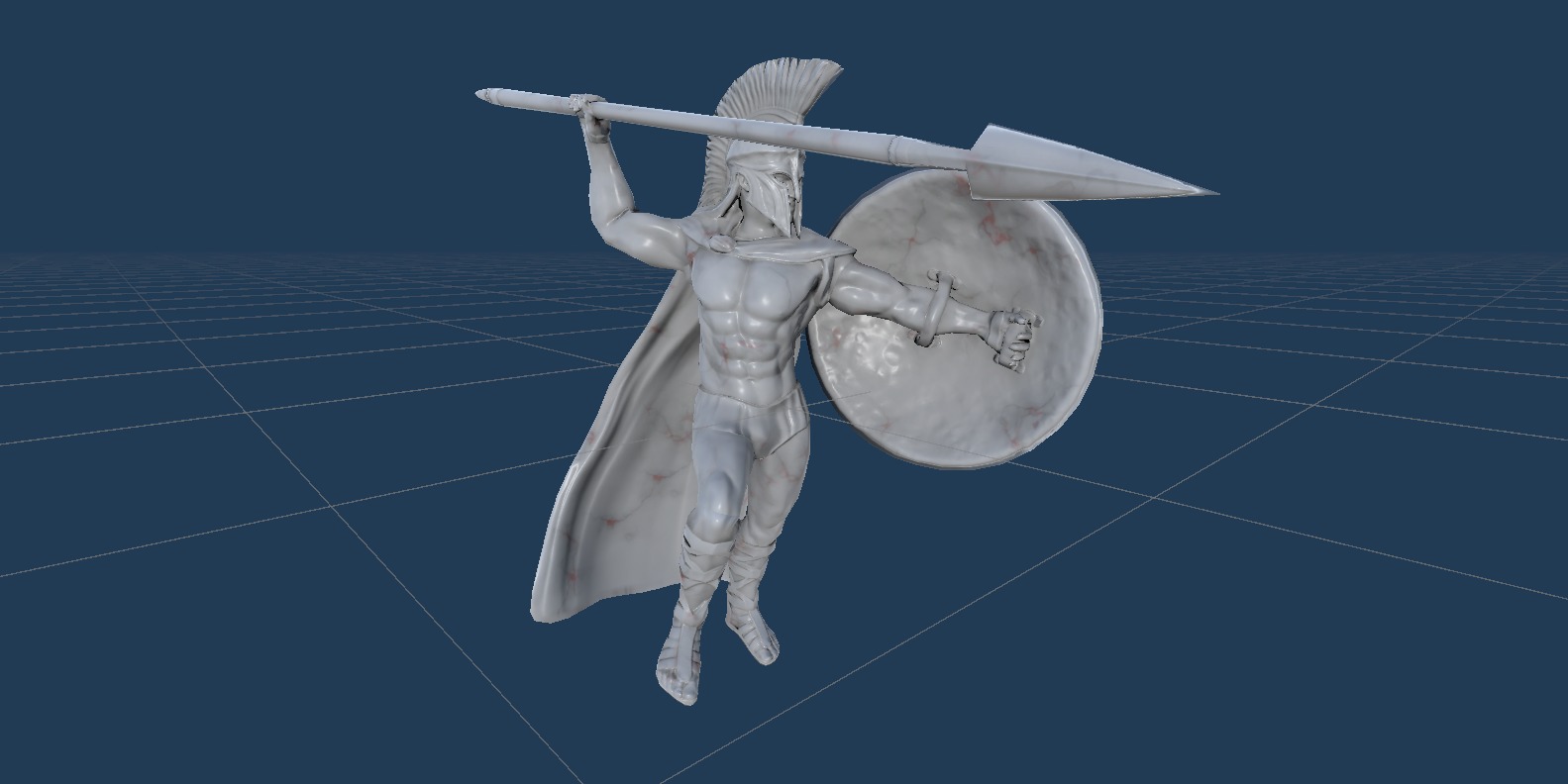 Spartan monument 1 Low-poly 3D model_20