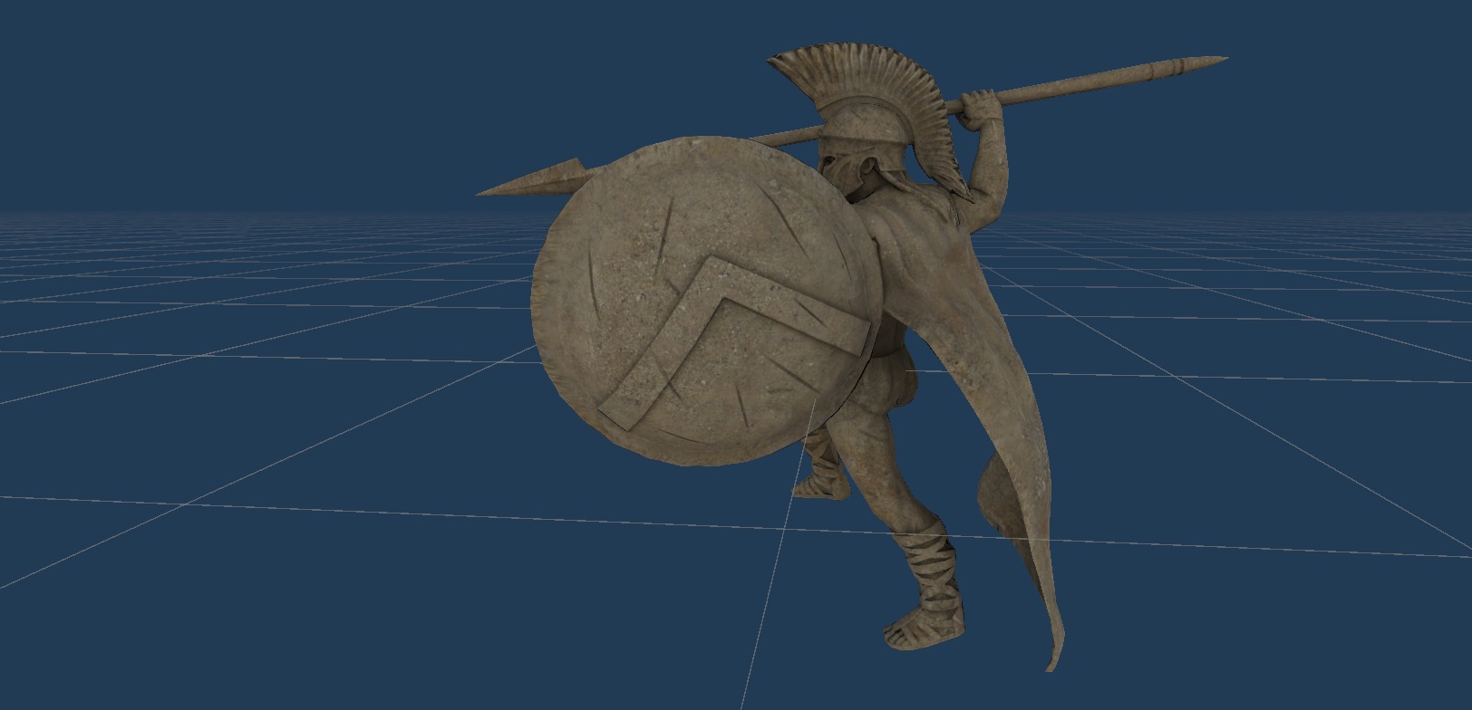 Spartan monument 1 Low-poly 3D model_23