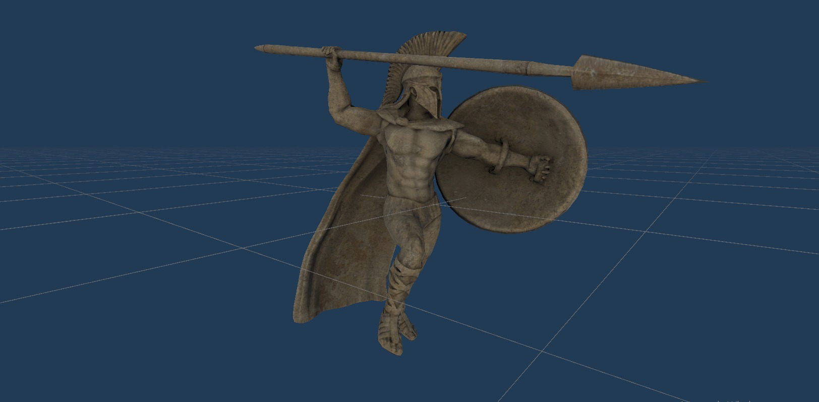 Spartan monument 1 Low-poly 3D model_22