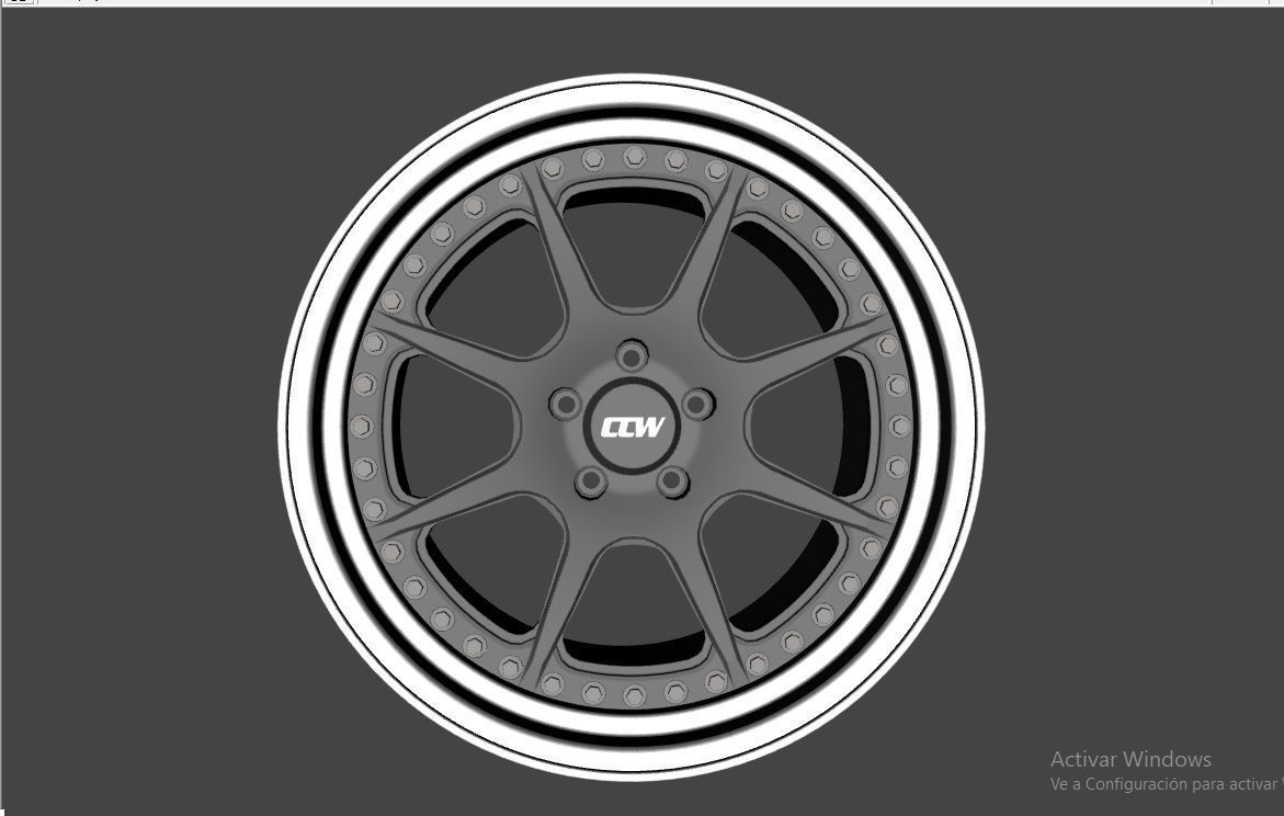 WHEEL BASED on CCW CZ08 3D model_9