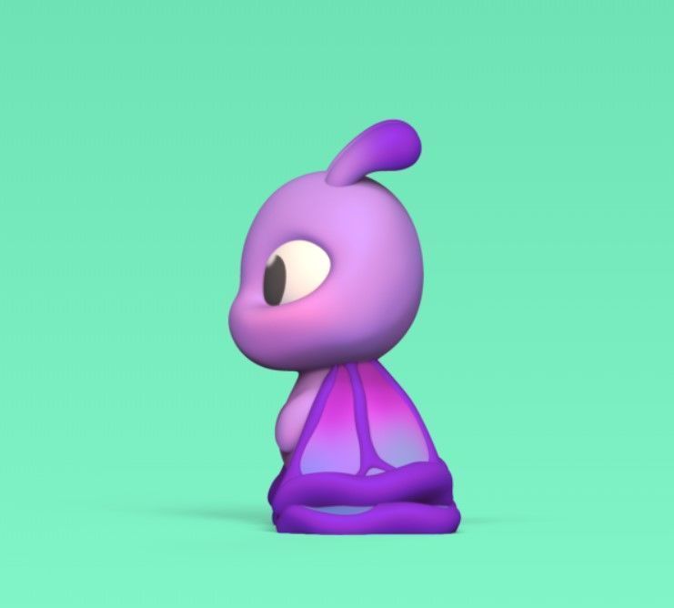 Butterfly Wings Down 3D print model_3