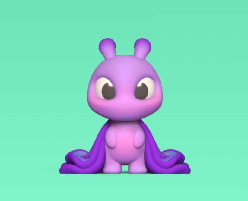 Butterfly Wings Down 3D print model_1