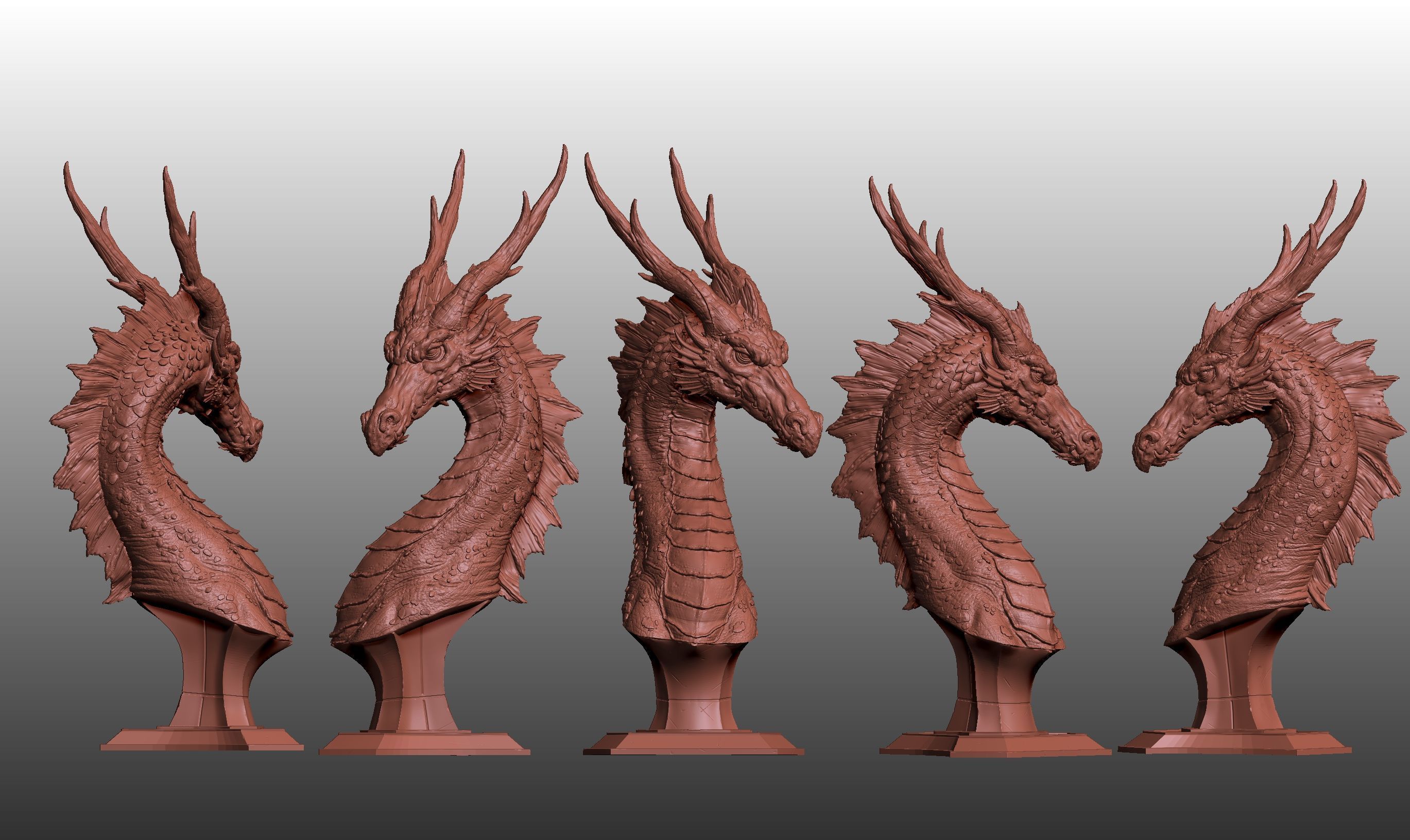 Dragon Blue 3D print model_4