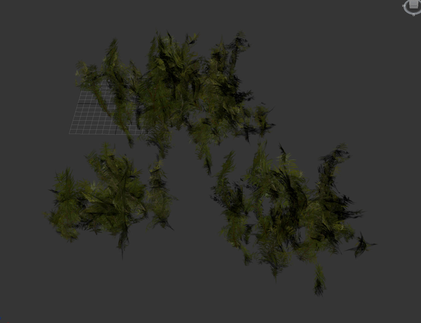 forest grass shuba 1 3D model_10