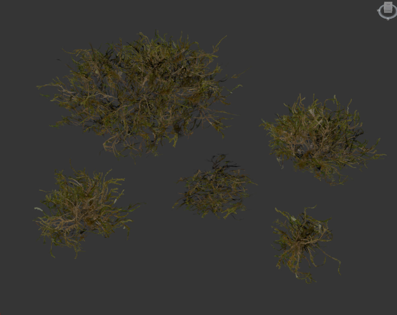 forest grass shuba 1 3D model_8
