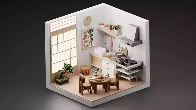 Kitchen isometric
