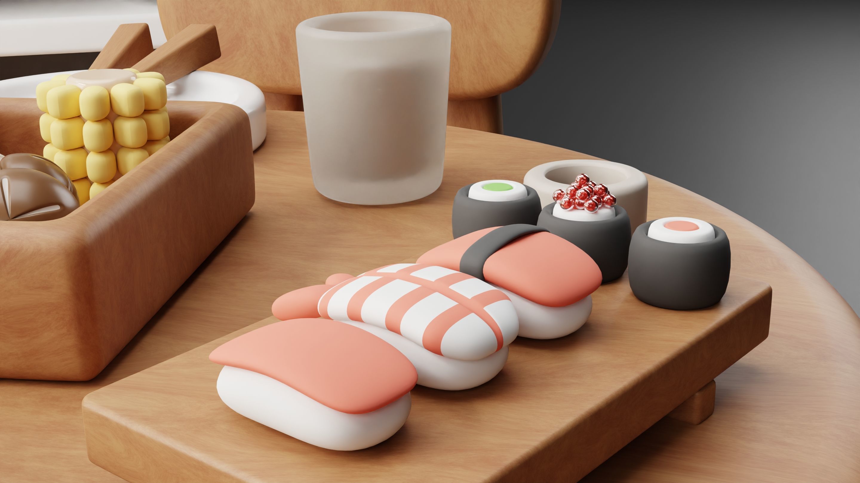 Kitchen isometric 3D model_4