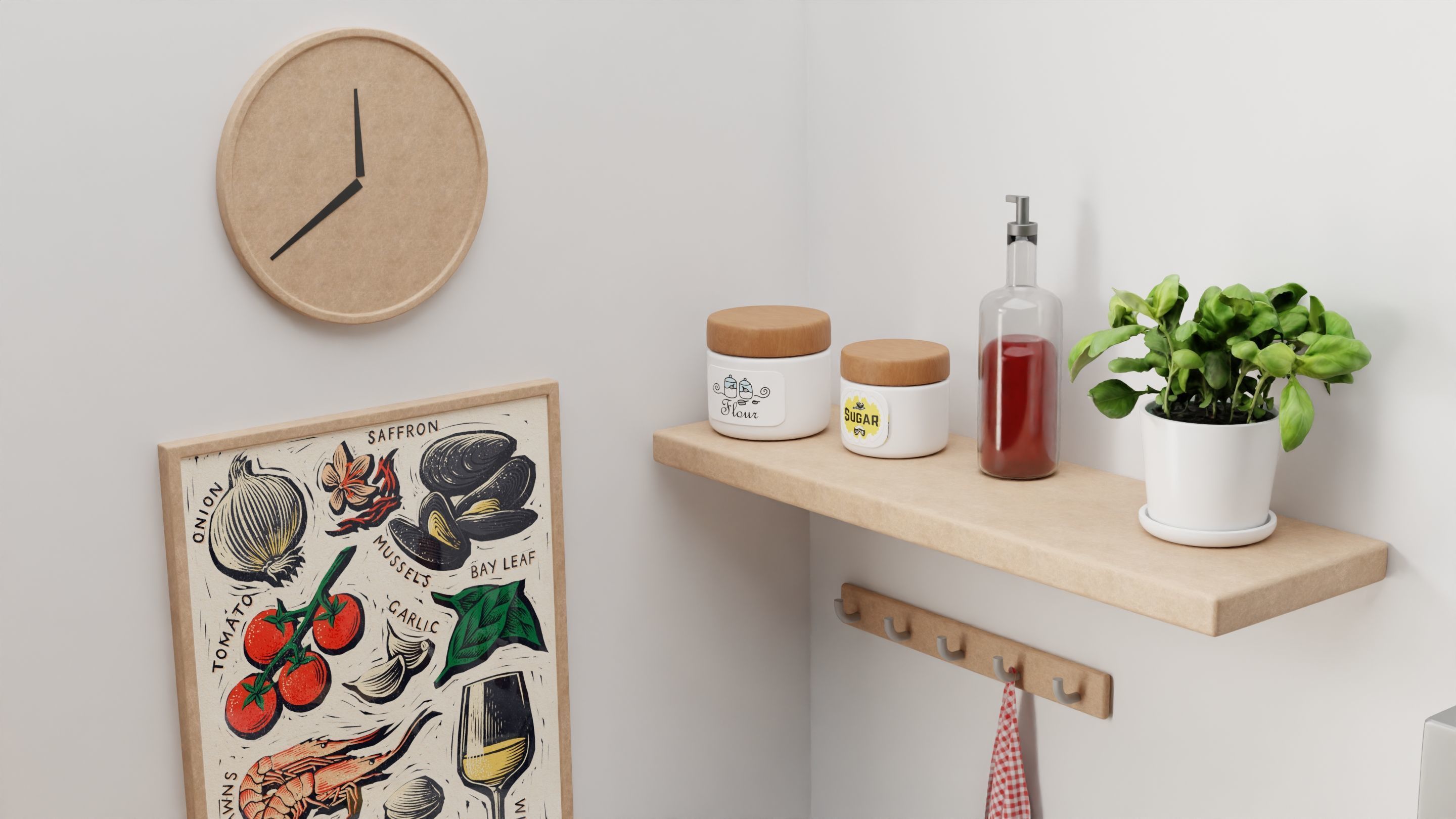 Kitchen isometric 3D model_3