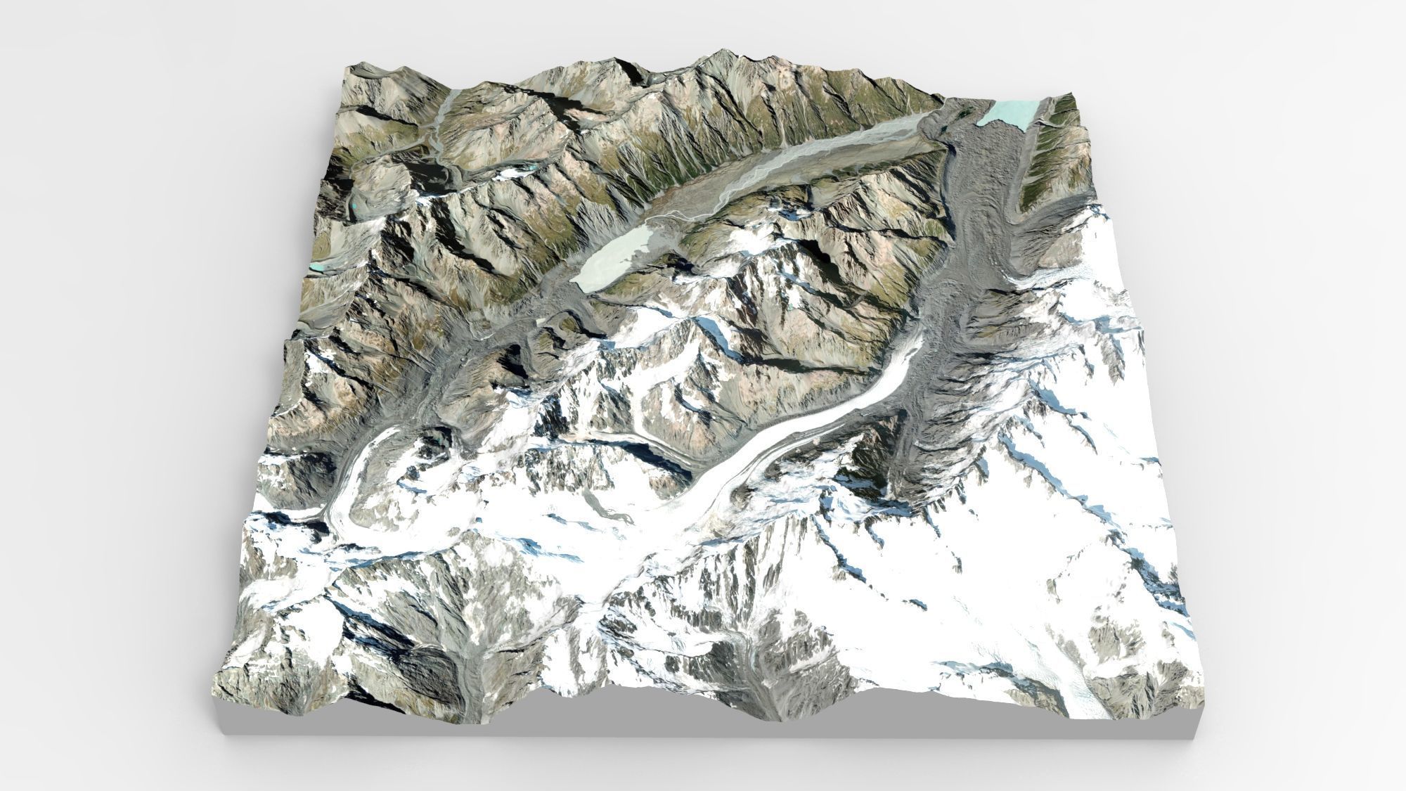  Malt Bran Range Mountain range in New Zealand 3D model_12