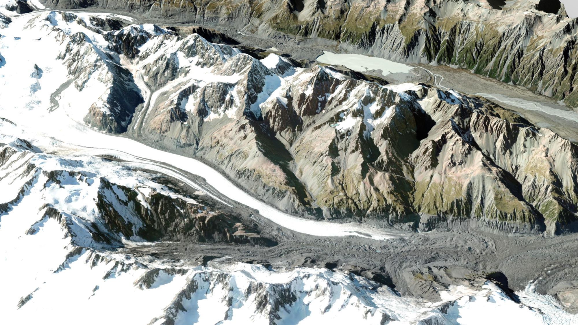  Malt Bran Range Mountain range in New Zealand 3D model_5