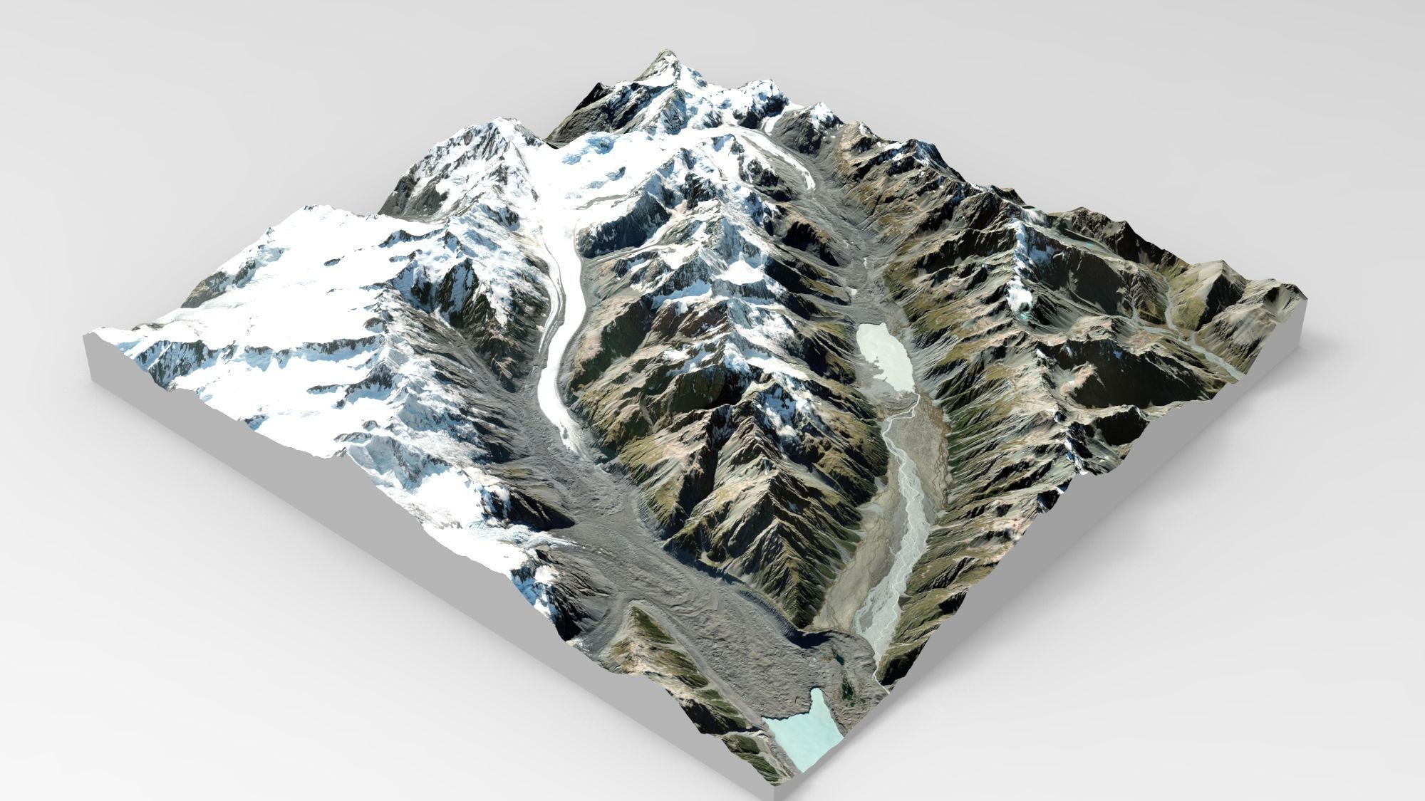  Malt Bran Range Mountain range in New Zealand 3D model_13
