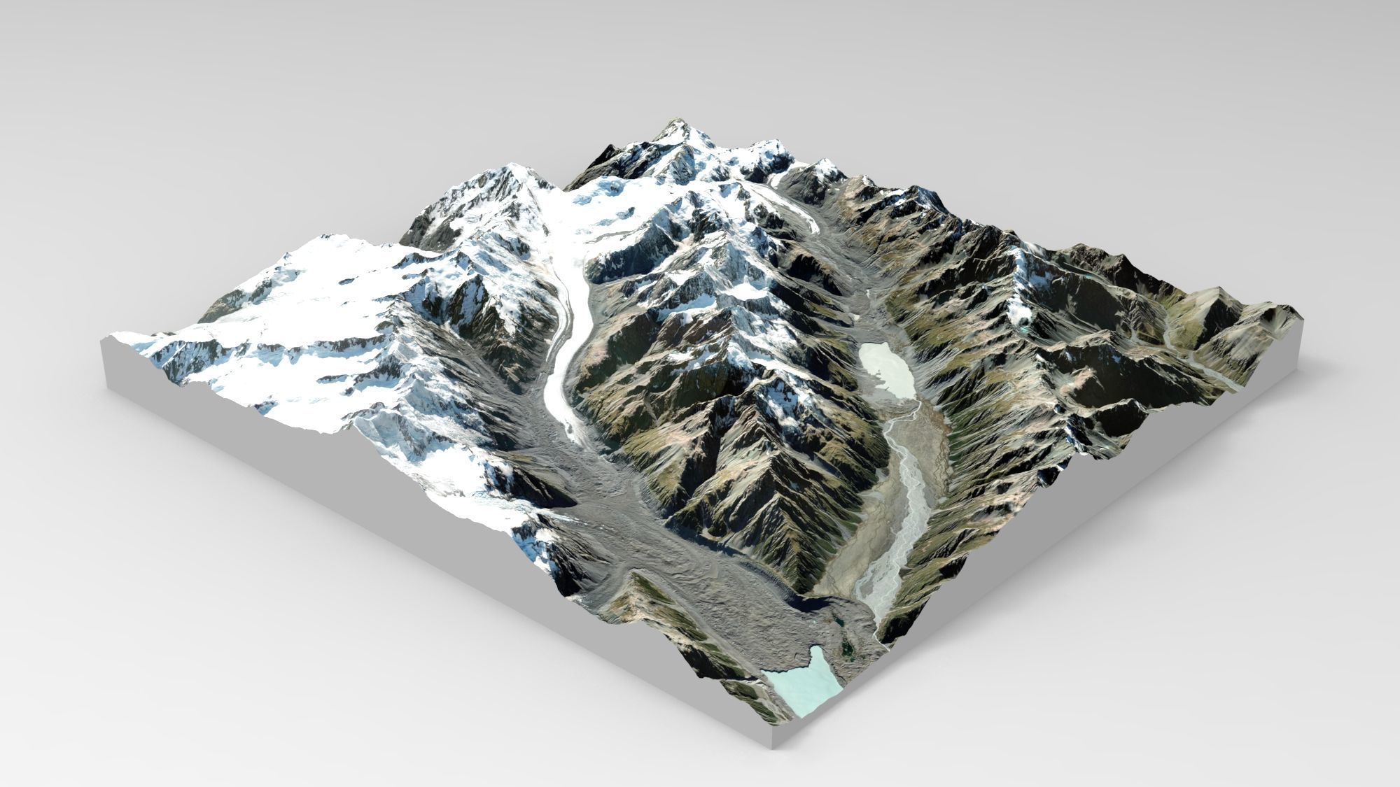  Malt Bran Range Mountain range in New Zealand 3D model_9