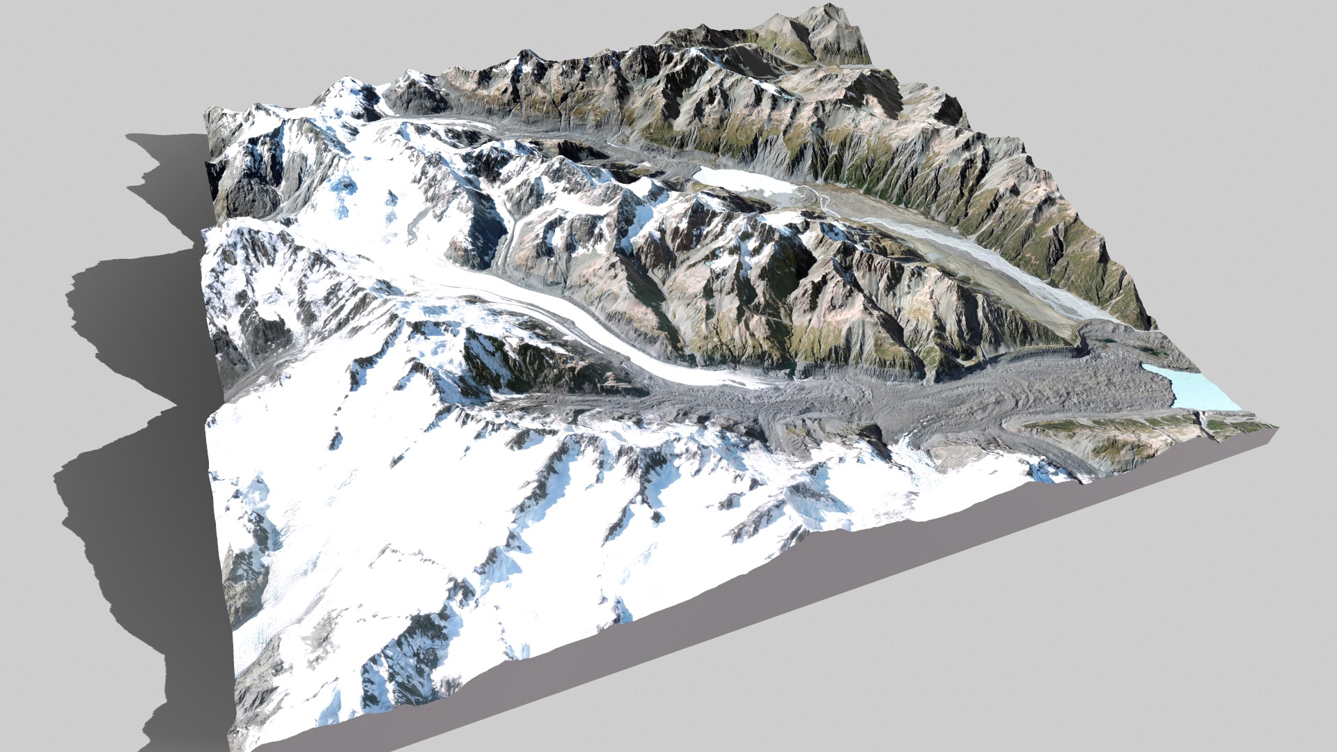  Malt Bran Range Mountain range in New Zealand 3D model_4