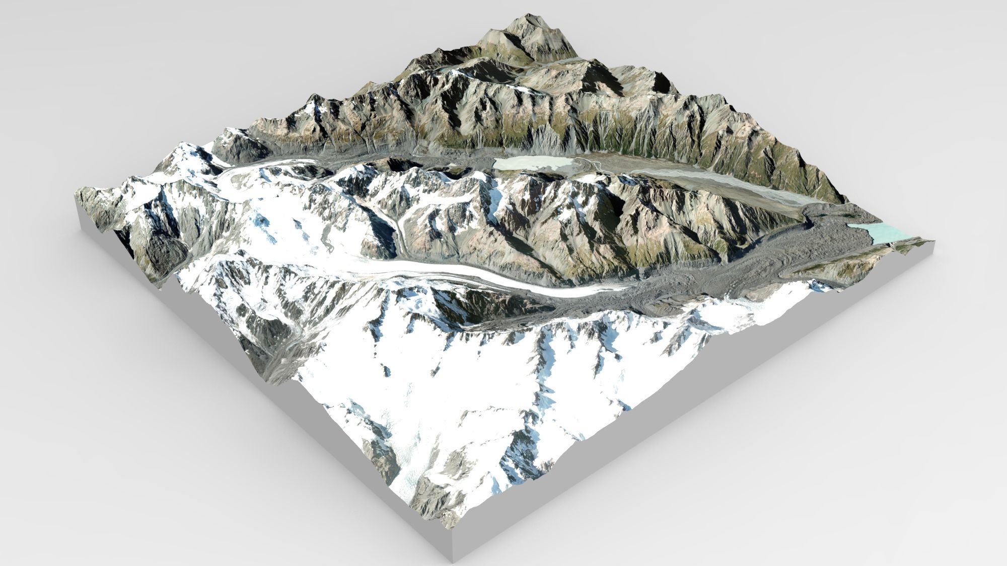  Malt Bran Range Mountain range in New Zealand 3D model_11