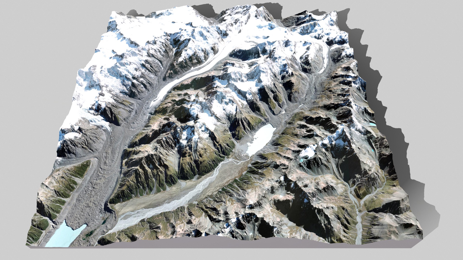  Malt Bran Range Mountain range in New Zealand 3D model_8