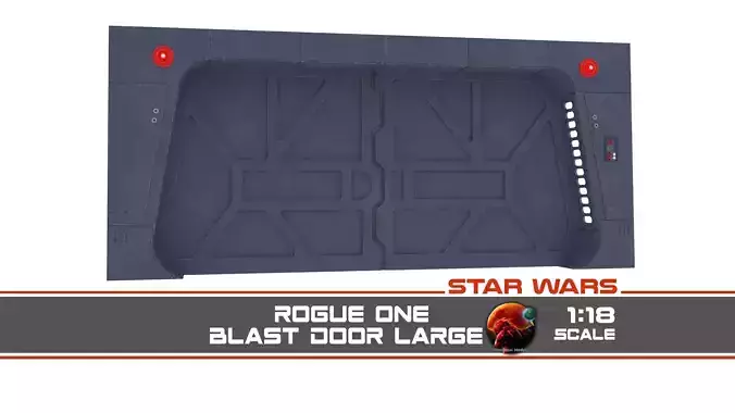 Scarif Blast Door Large 1-18 scale Kenner Hasbro 3D print model