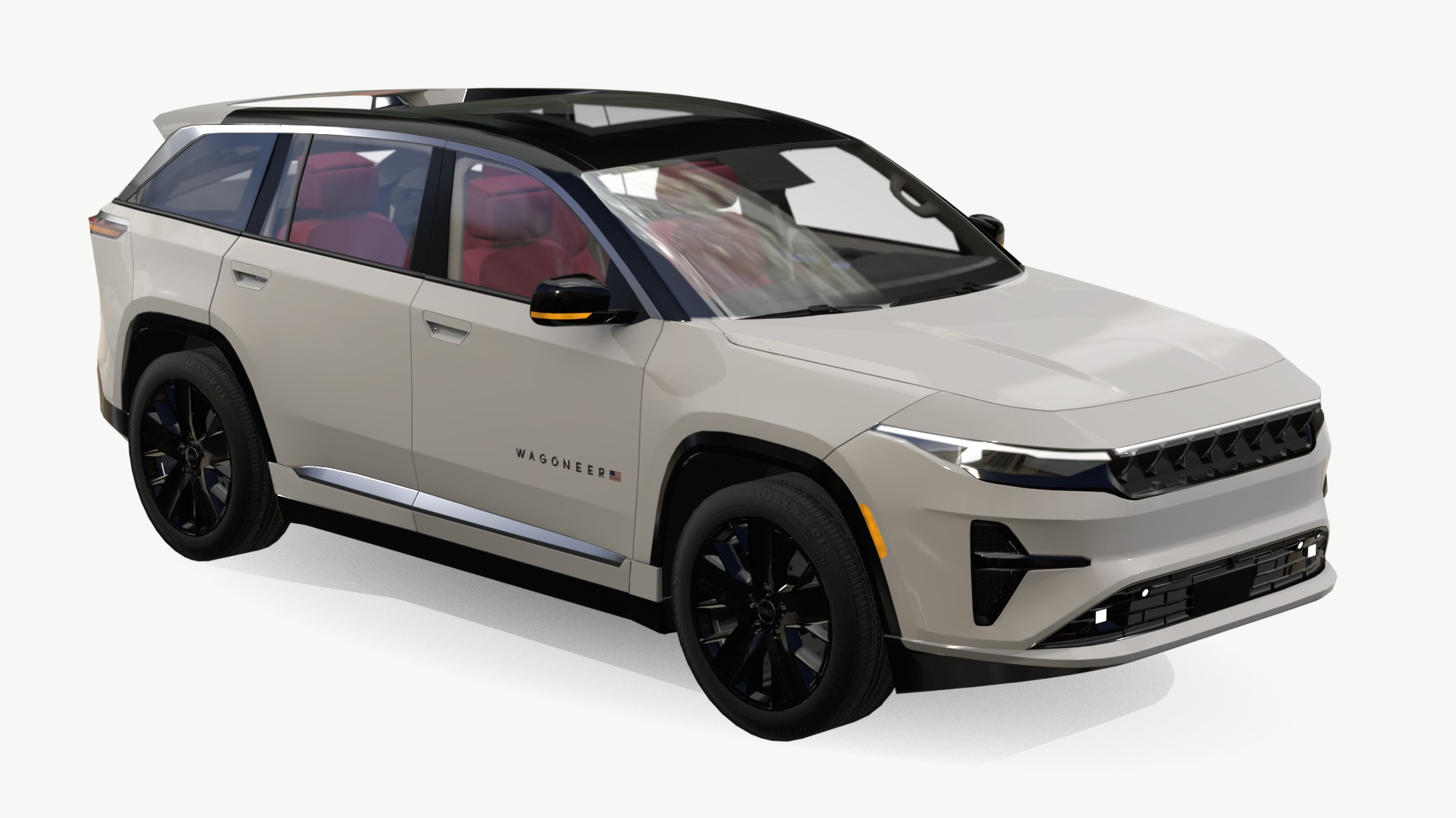 Jeep Wagoneer S Low-poly 3D model_2