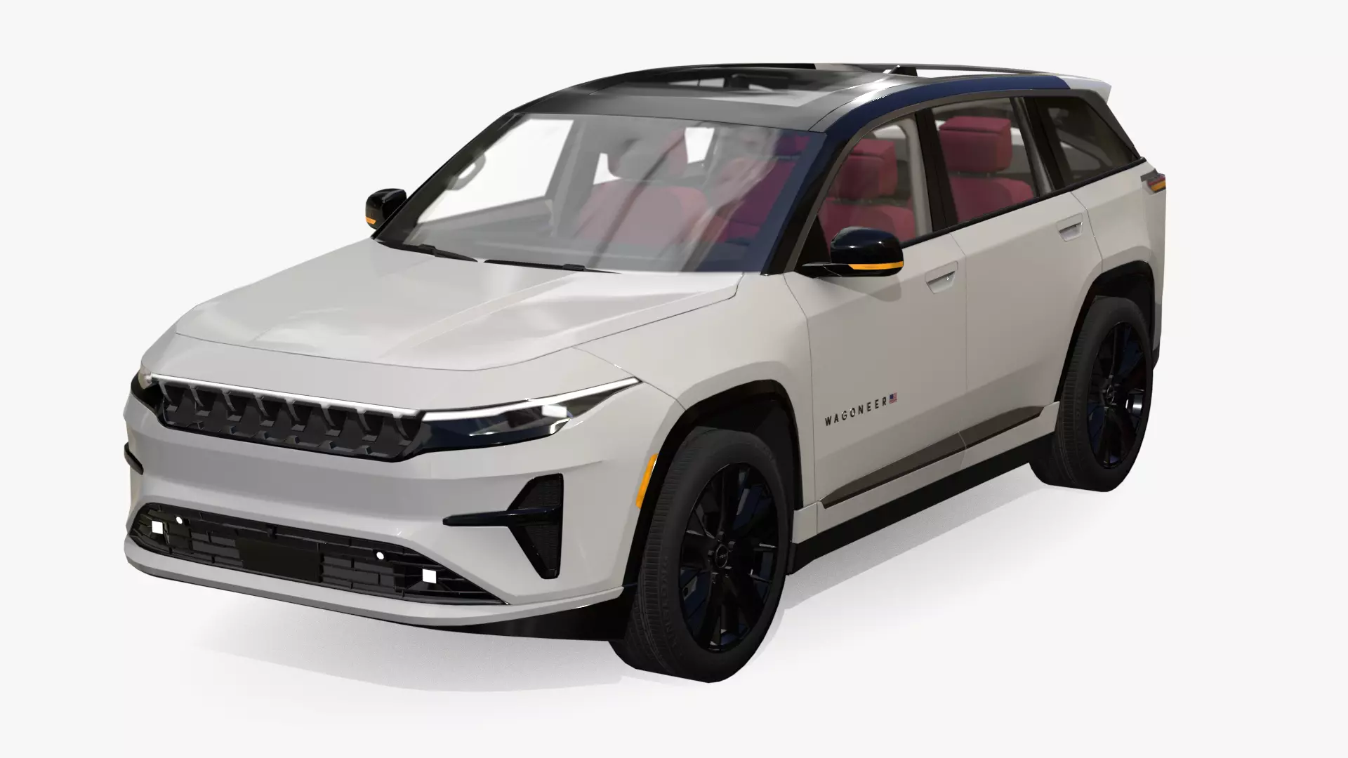 Jeep Wagoneer S Low-poly 3D model_0