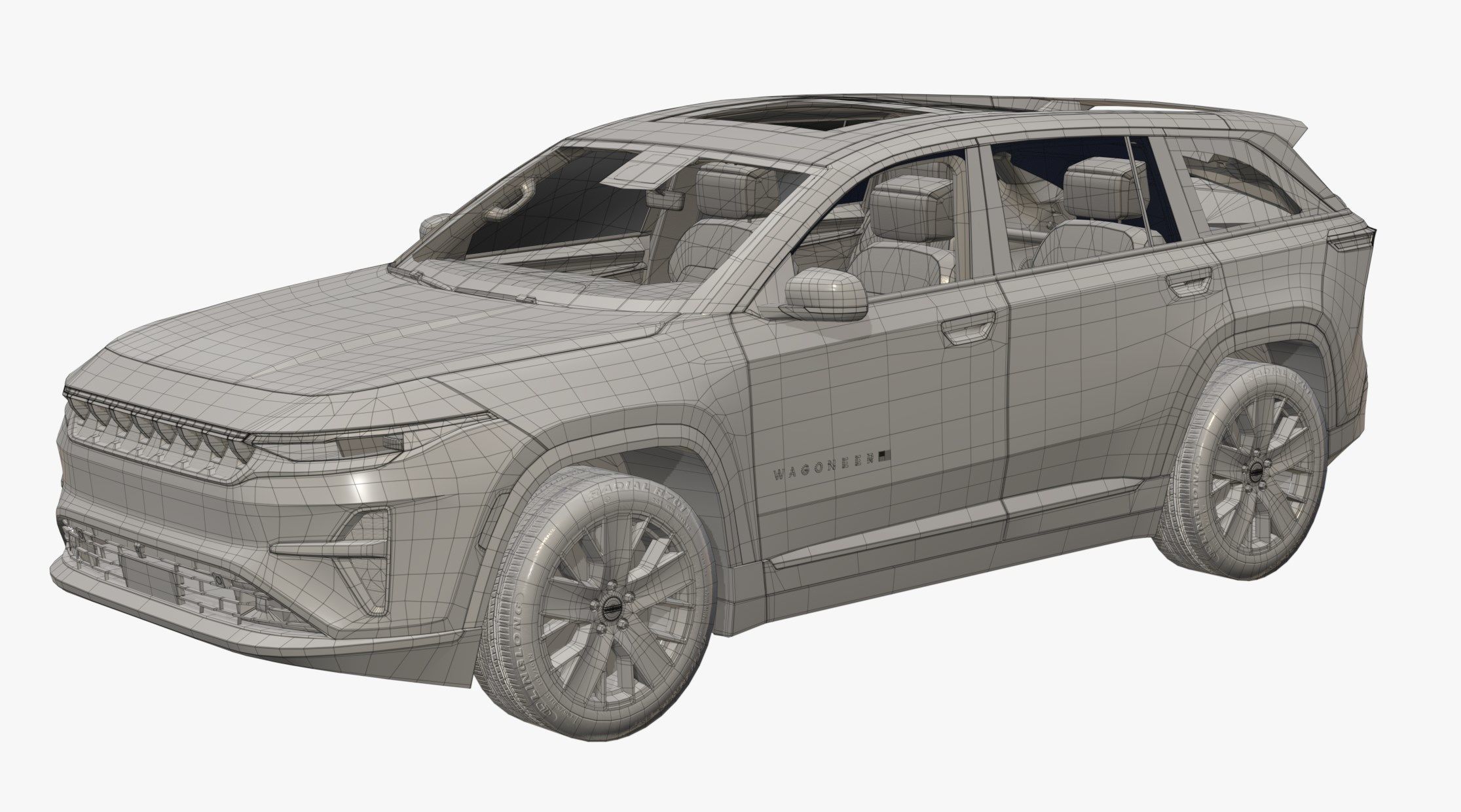 Jeep Wagoneer S Low-poly 3D model_18