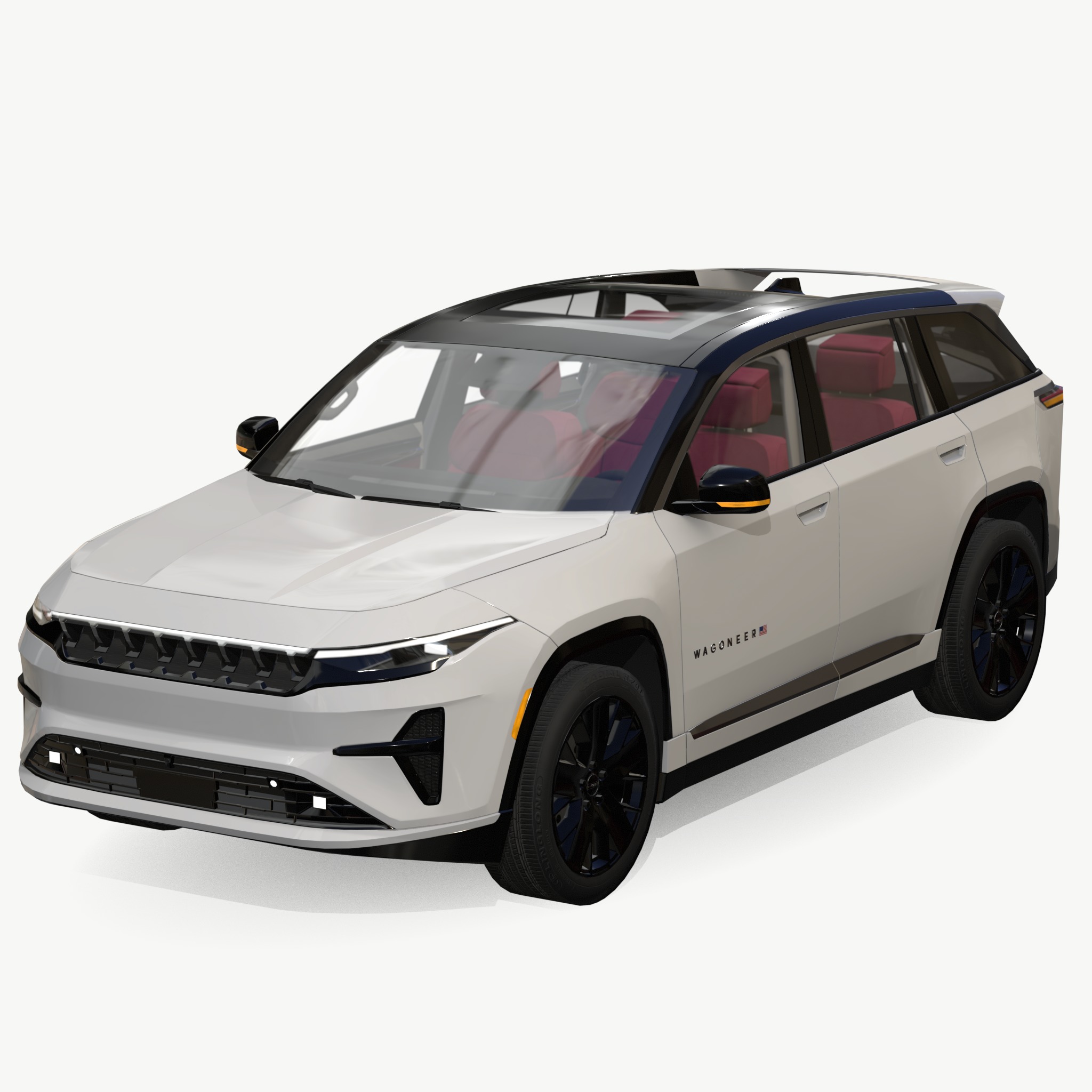 Jeep Wagoneer S Low-poly 3D model_1