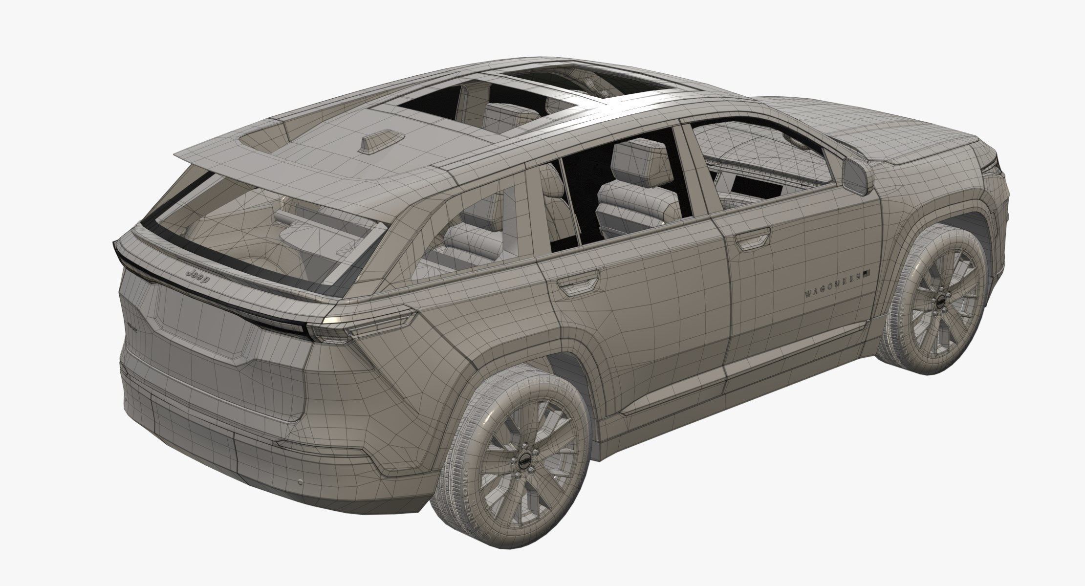 Jeep Wagoneer S Low-poly 3D model_17