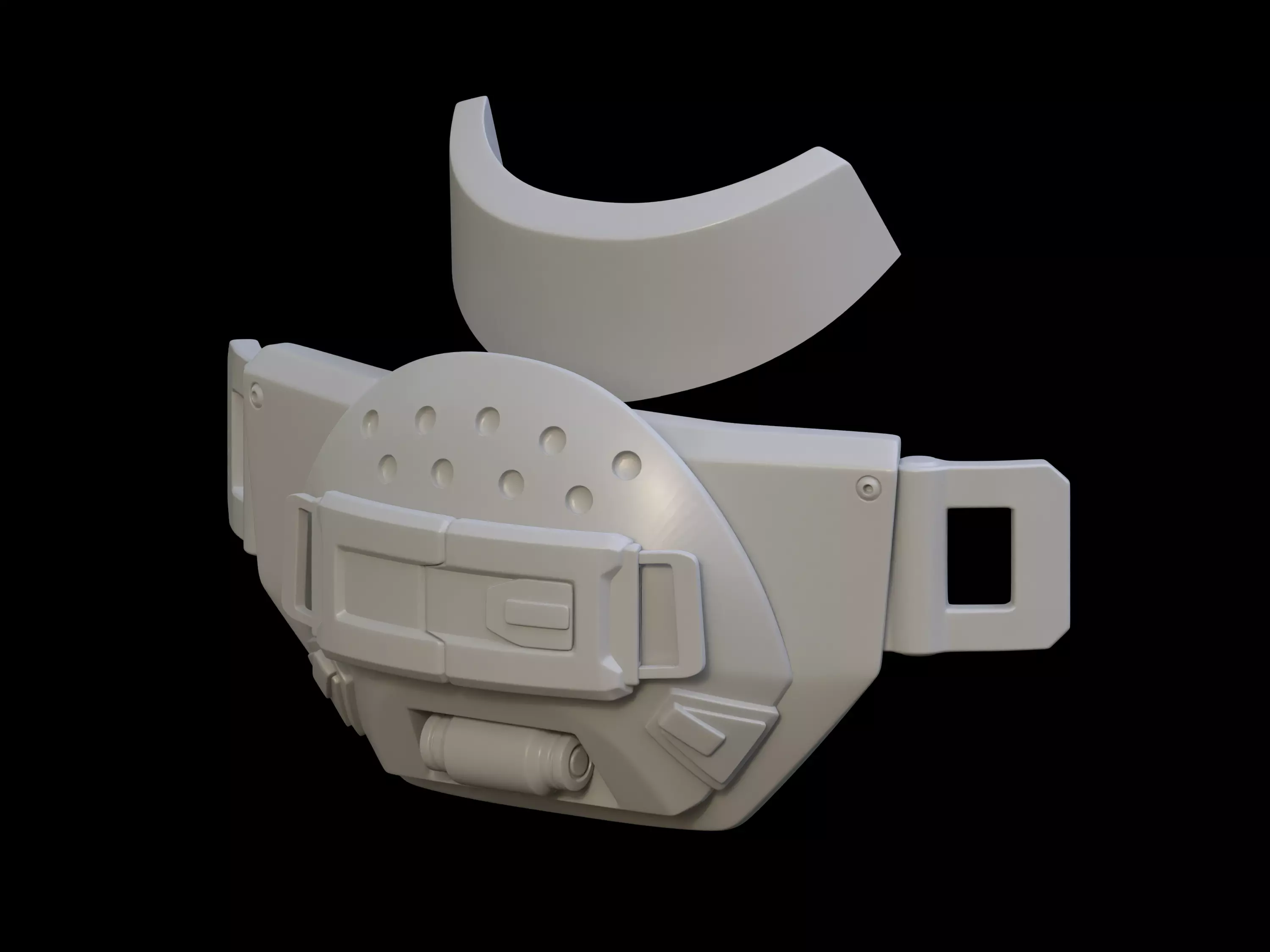 Rhino Tactical chest attachment 3d print file 3D print model