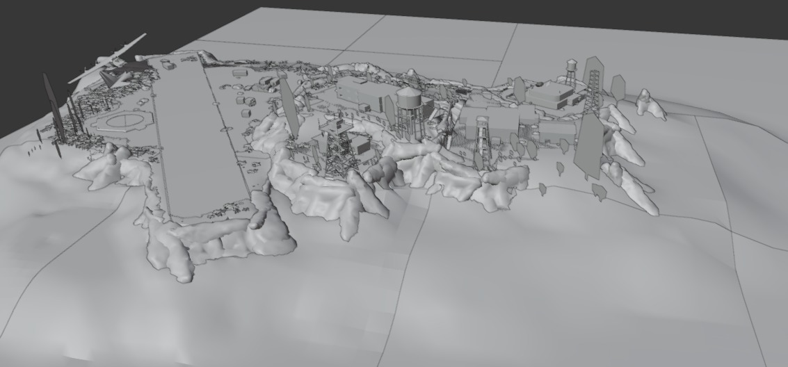 pubg spawn Island map 3D model_6