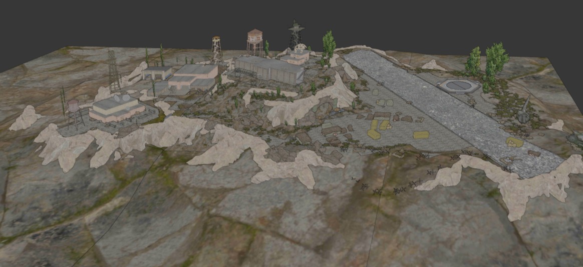 pubg spawn Island map 3D model_1