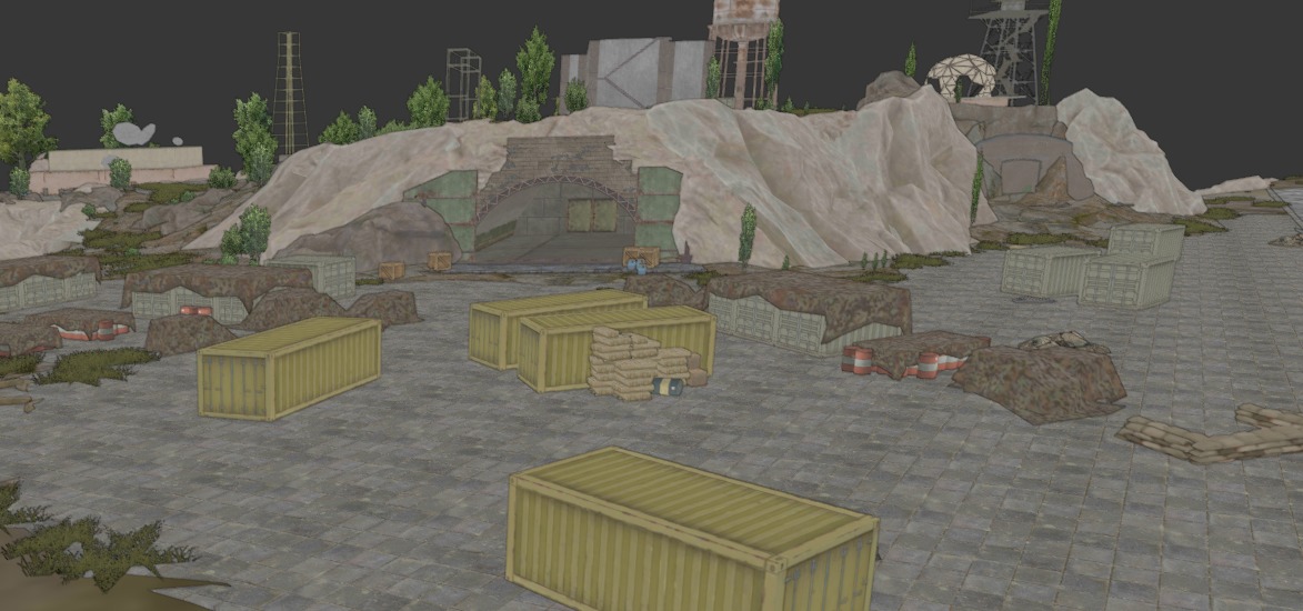 pubg spawn Island map 3D model_4