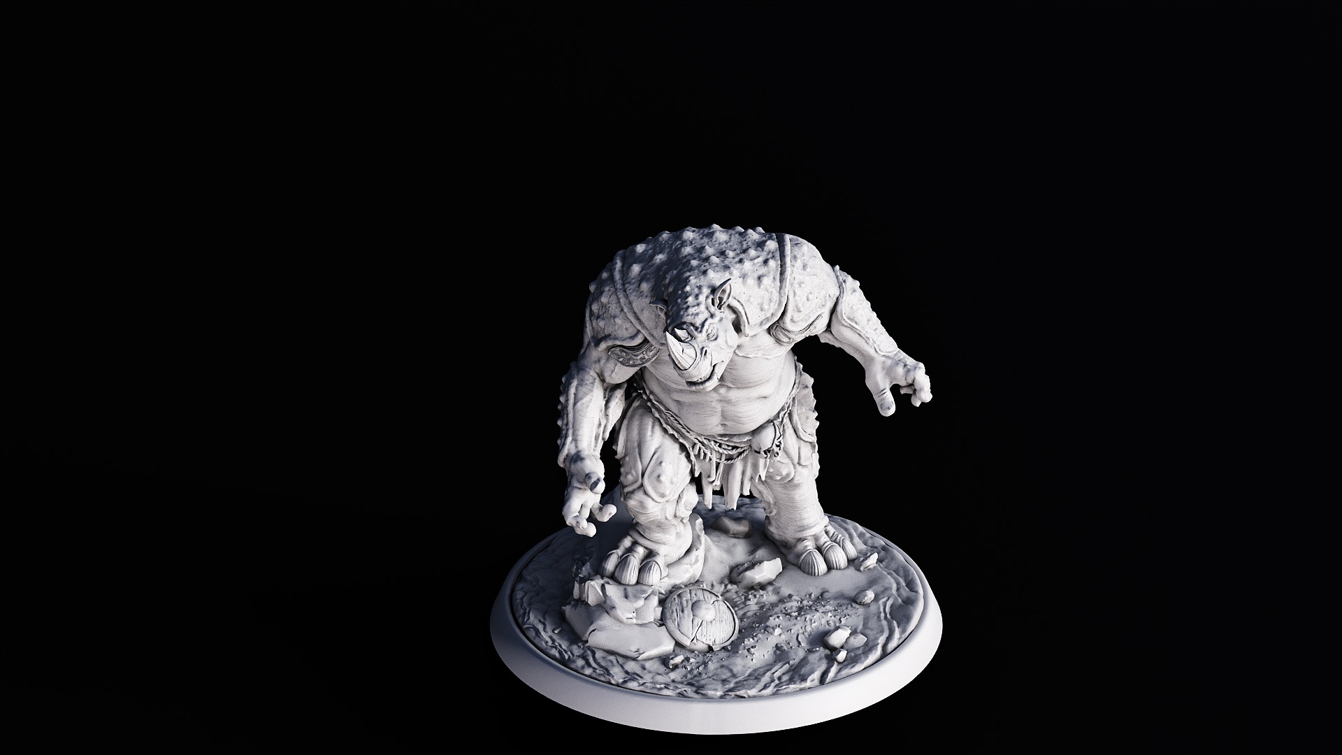 Wererhino 3D print model_1