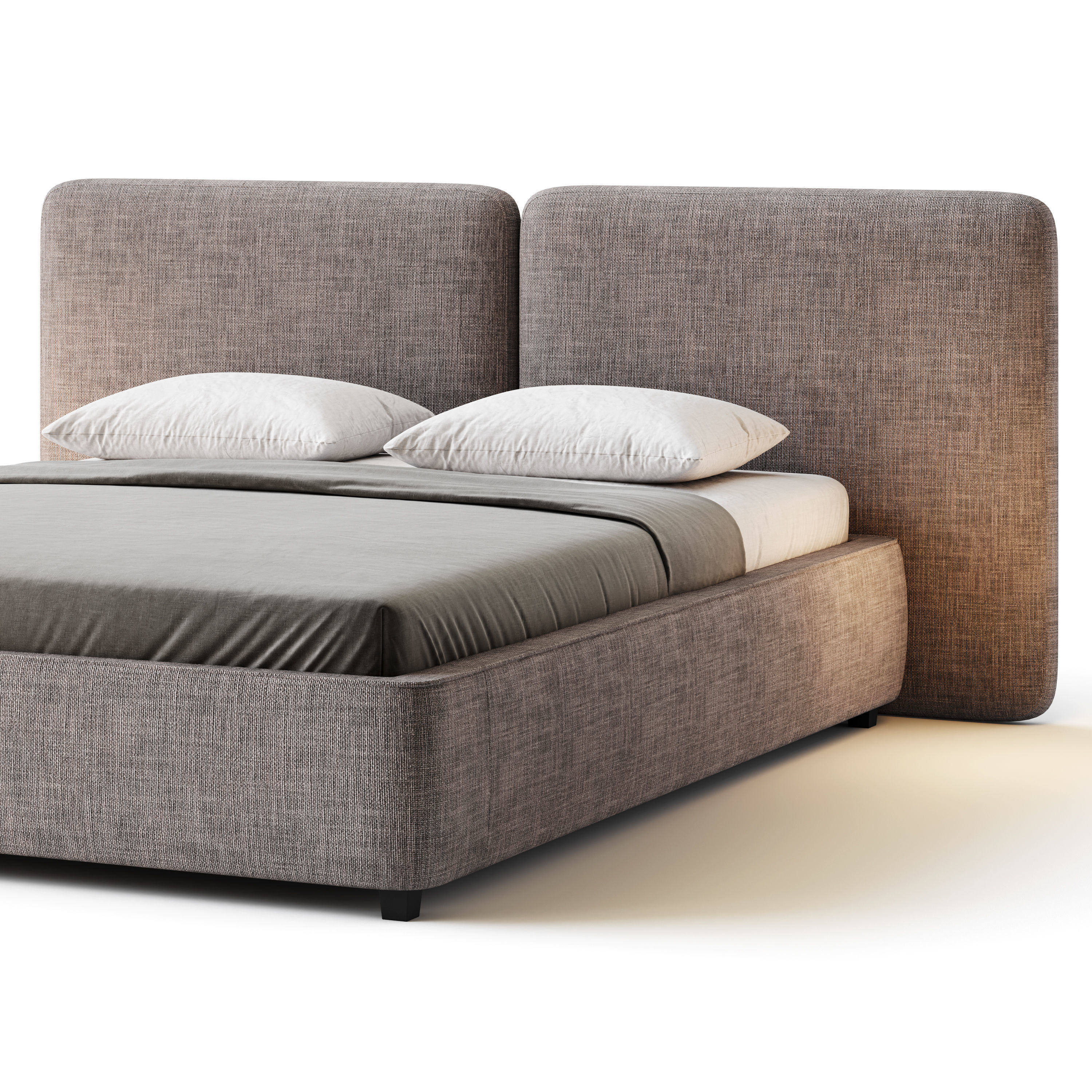 Tadao bed with compartment 3D model_7