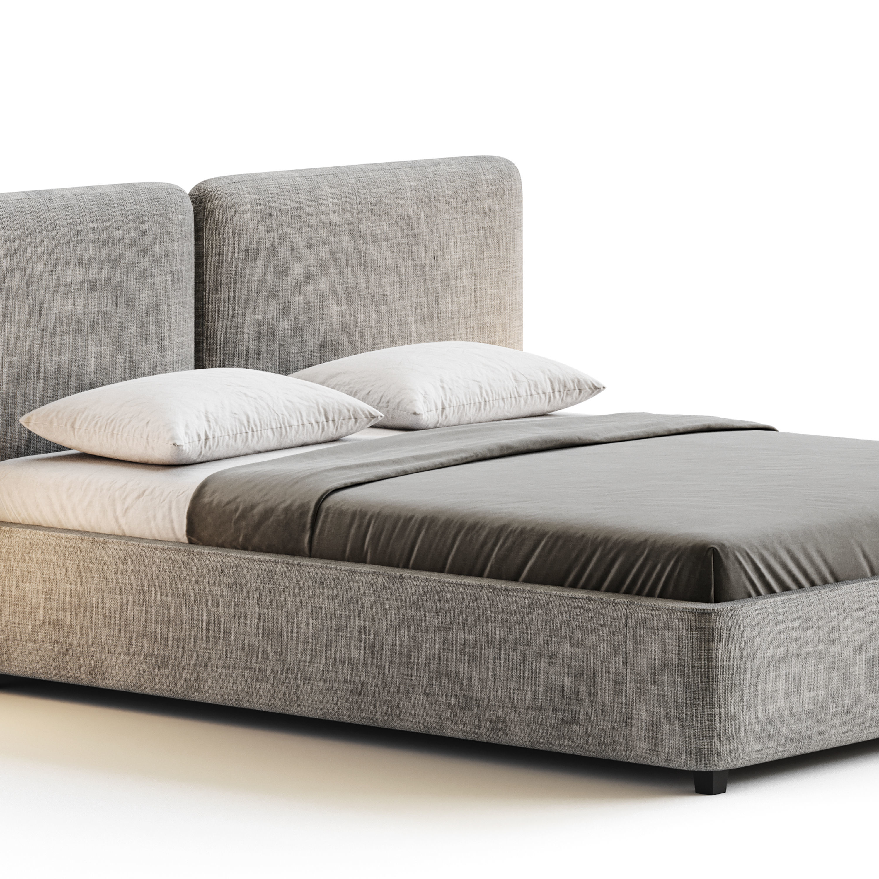 Tadao bed with compartment 3D model_8