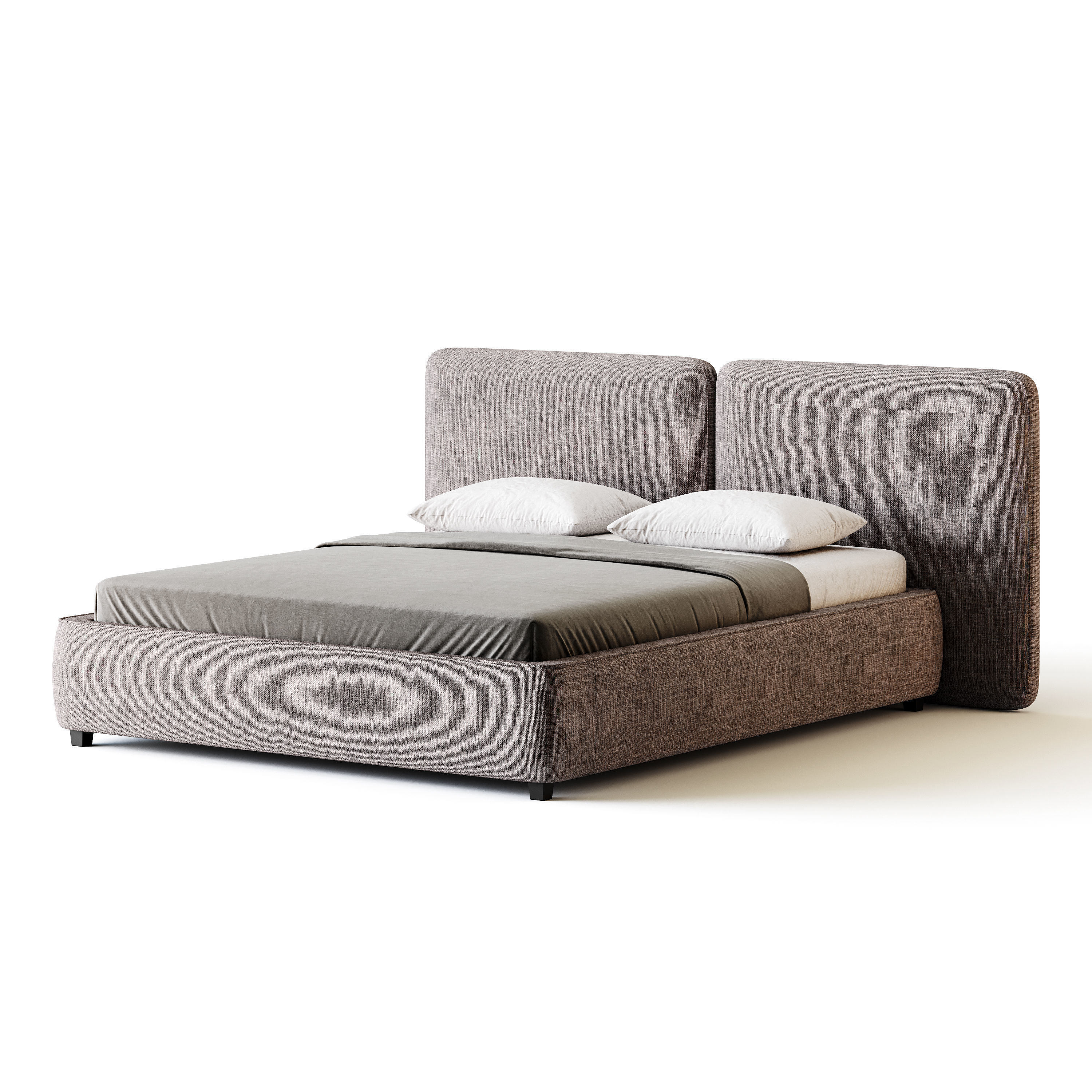 Tadao bed with compartment 3D model_10