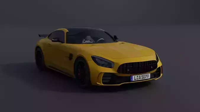 Generic Sports Car 1 Low-poly 3D model