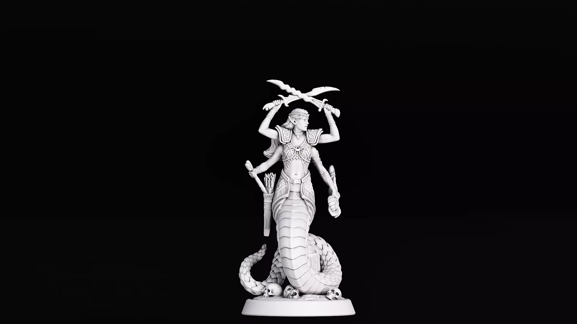 Lesser Marilith 3D print model_0