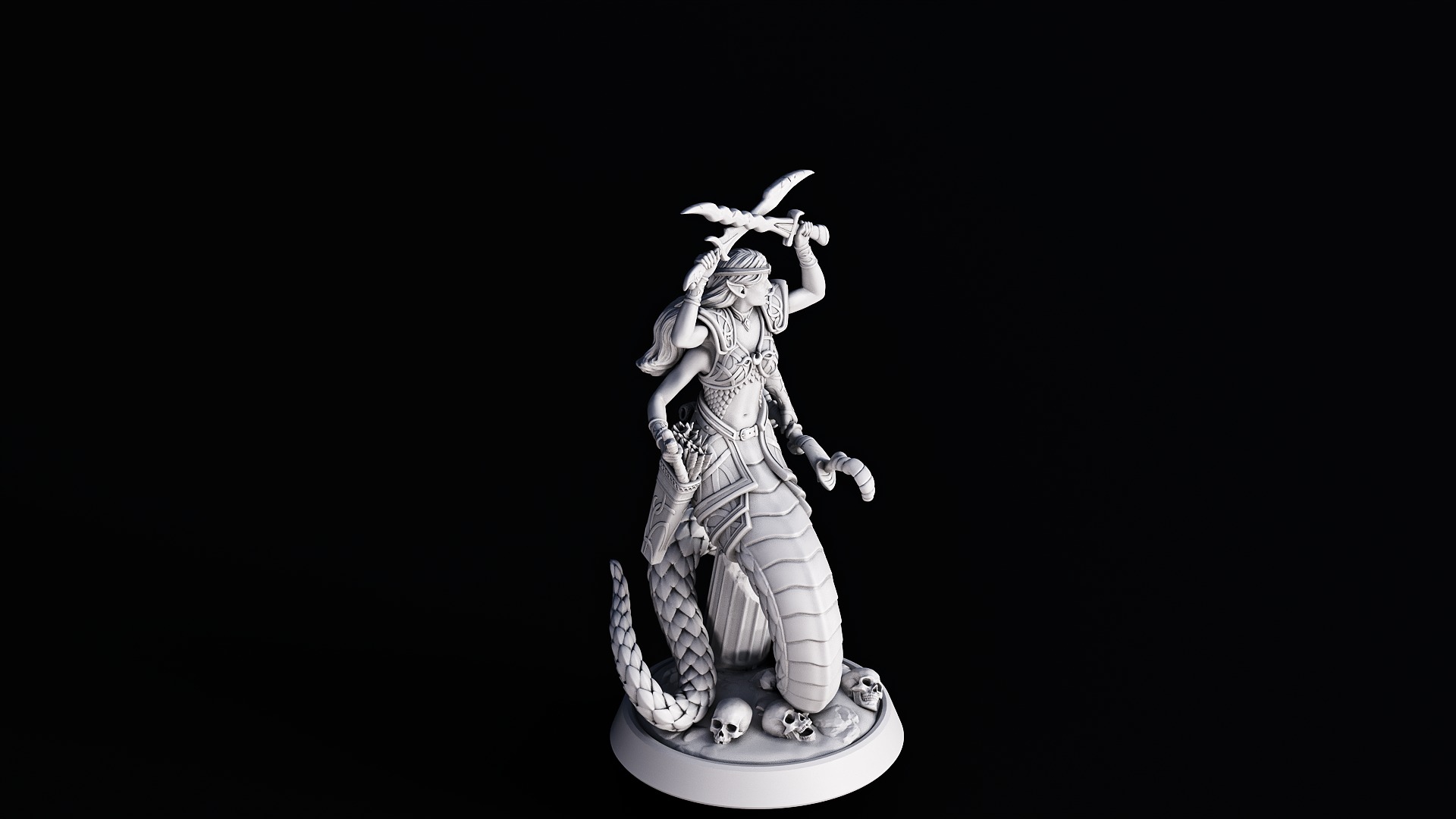 Lesser Marilith 3D print model_1