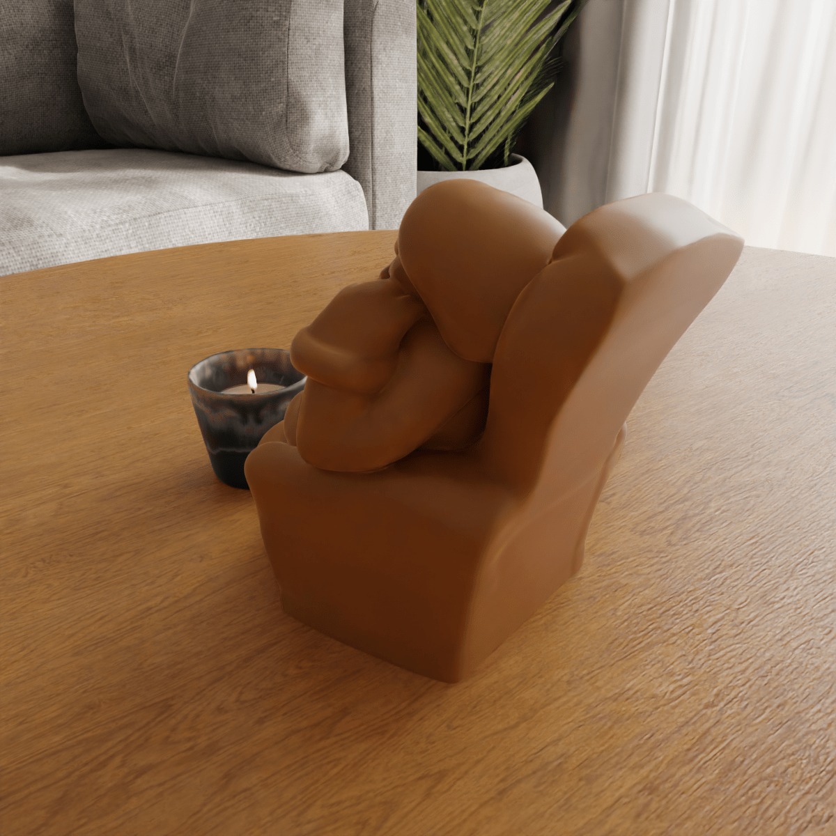 Sleepy Santa Claus decoration stl for 3D print 3D print model_2