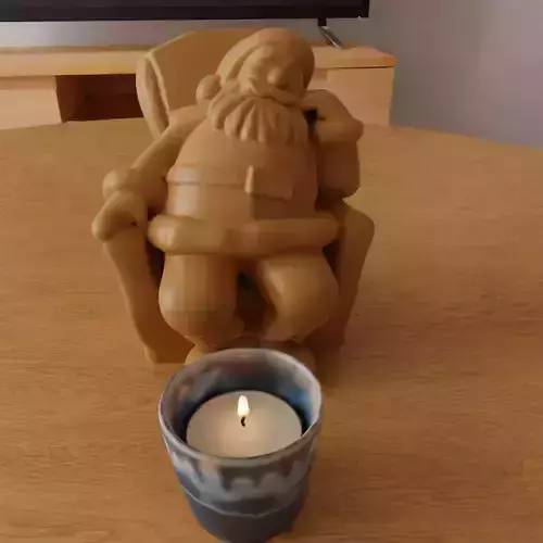 Sleepy Santa Claus decoration stl for 3D print 3D print model Sleepy Santa Claus decoration stl for 3D print 3D print model