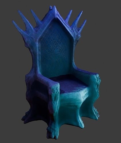 Demon Throne 5 Low-poly 3D model