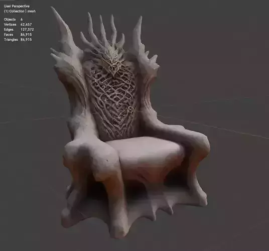 Demon Throne 8 Free low-poly 3D model