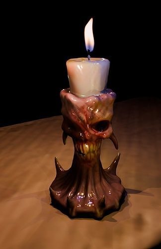 Flesh Candle 3 Low-poly 3D model
