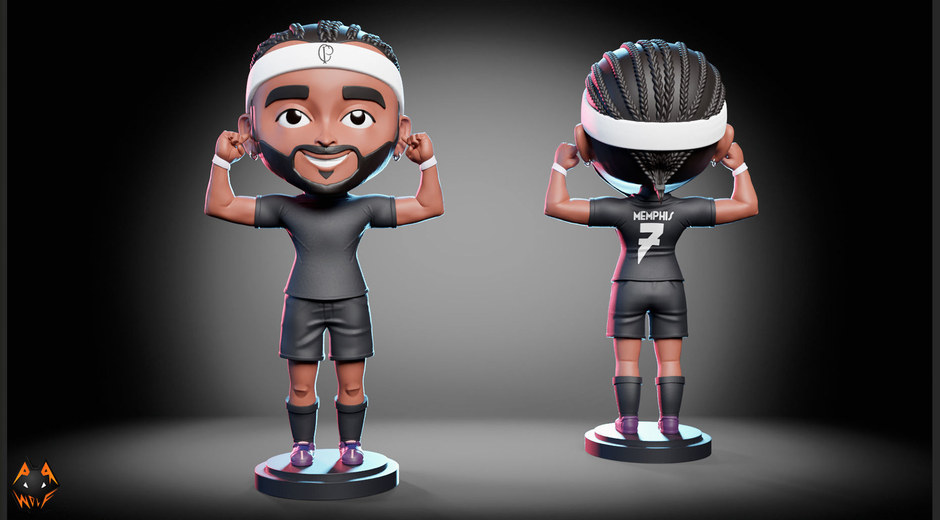 Memphis Depay Mini 3D print model_2