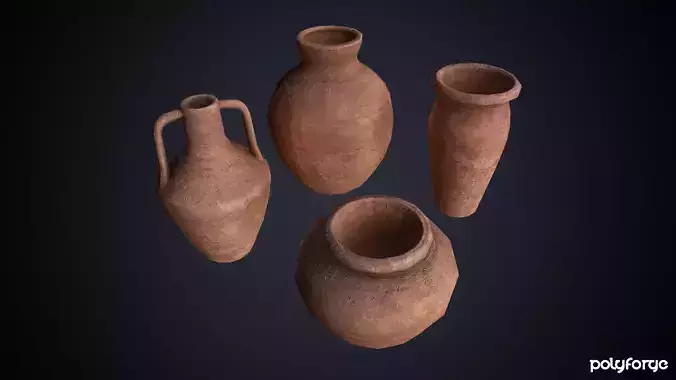 Ancient Terracotta Pottery - Storage Pot - Amphora Urn