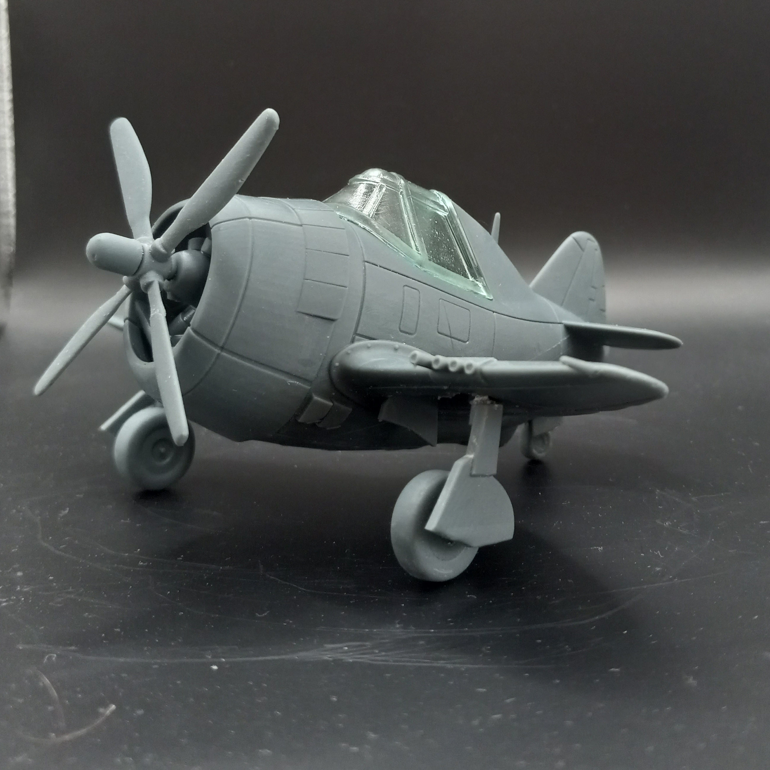 P-47 Thunderbolt  Razorback 3D Printable Egg Plane 3D print model_3