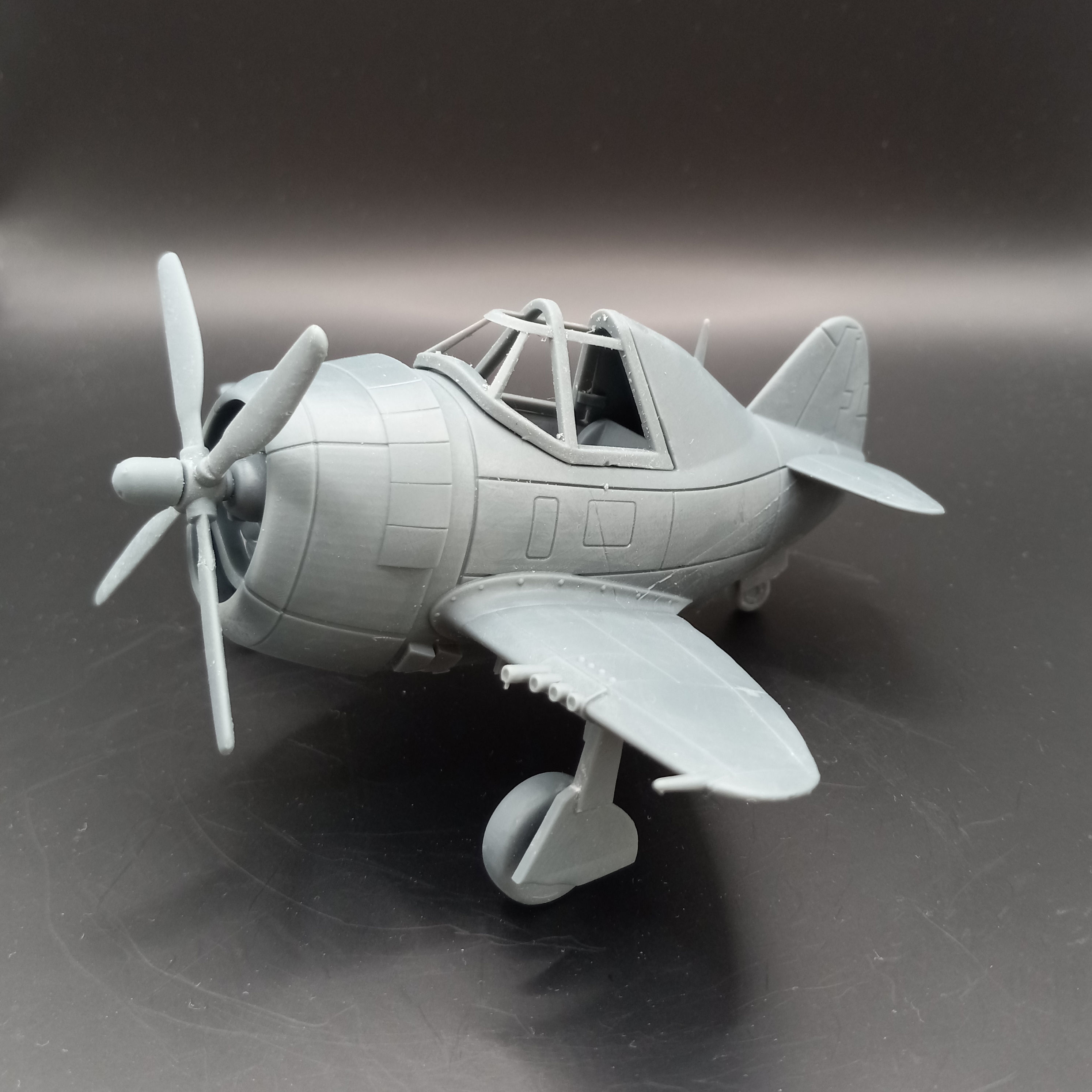 P-47 Thunderbolt  Razorback 3D Printable Egg Plane 3D print model_9