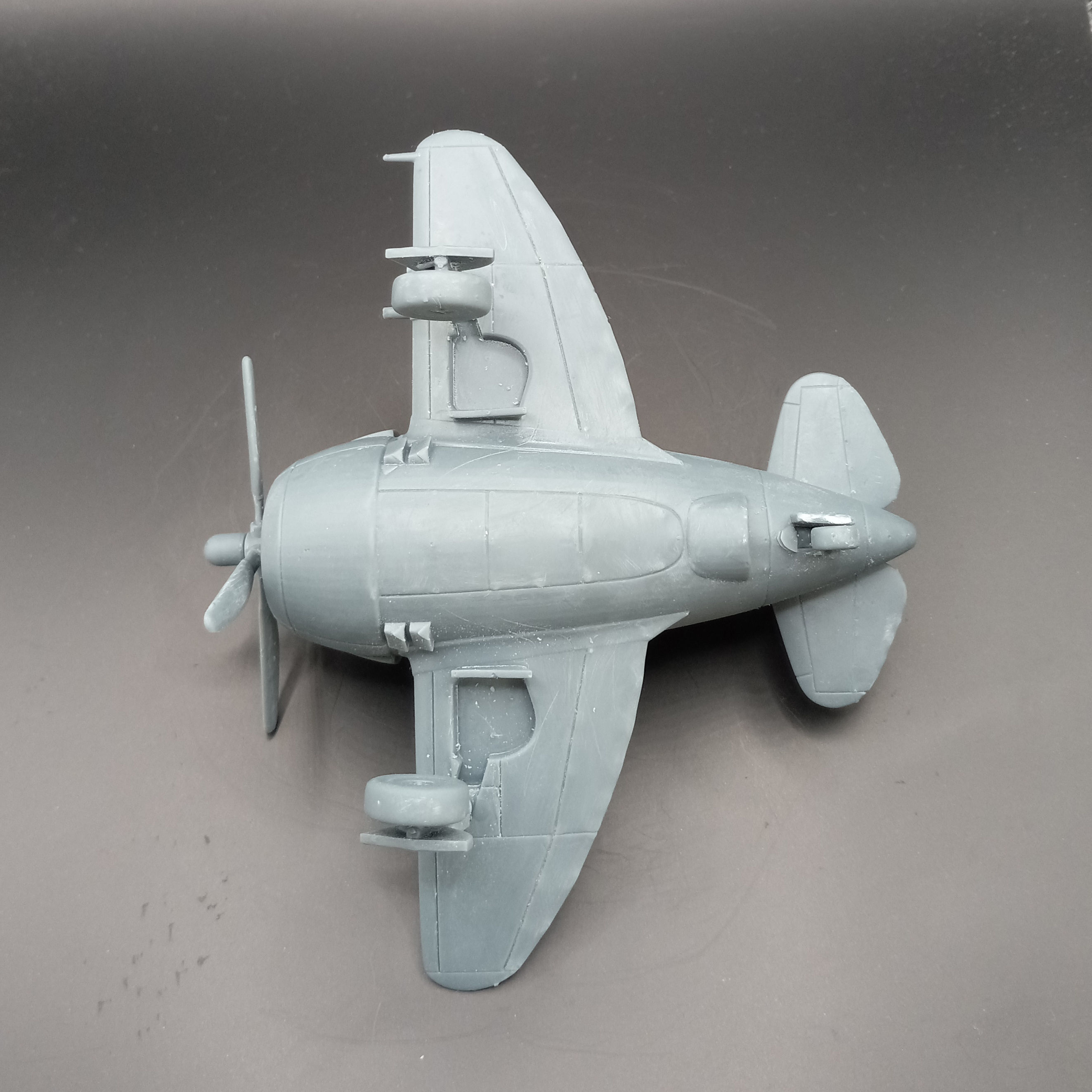 P-47 Thunderbolt  Razorback 3D Printable Egg Plane 3D print model_7