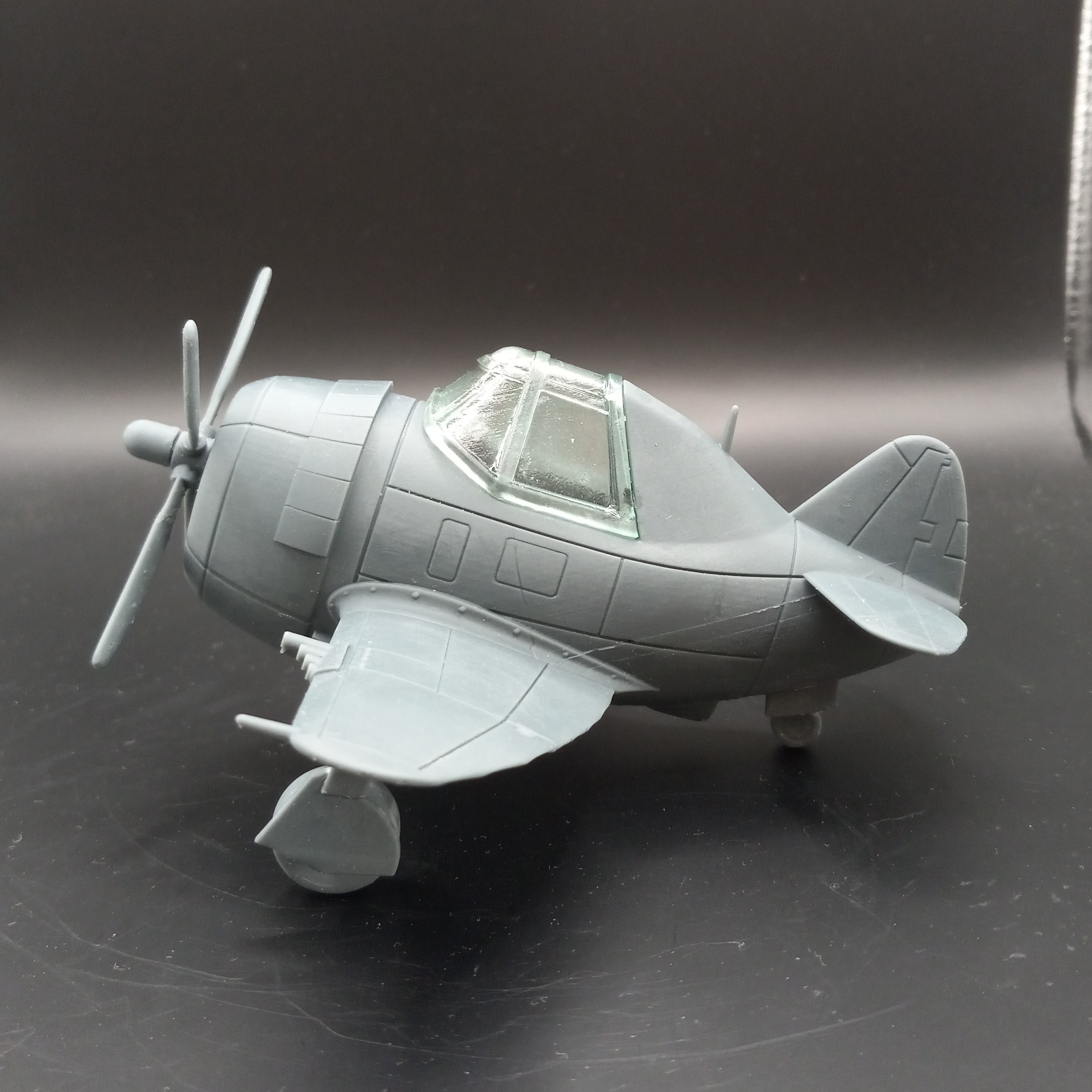 P-47 Thunderbolt  Razorback 3D Printable Egg Plane 3D print model_2